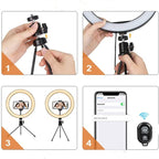 How to install 10-Inch Desktop Ring Light
