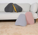 Memory Foam Lumbar Support Cushion used on a desk setup, alternate view