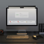 USB Monitor Light Bar used on a desk setup, alternate view