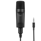 Close-up of Desktop Condenser Microphone