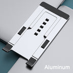 Close-up of Adjustable Aluminium Phone & Tablet Stand from another angle