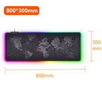 RGB Extended Gaming Desk Mat shown from another angle
