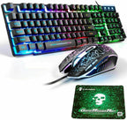 Items included with RGB Gaming Keyboard, Mouse & Desk Mat Set