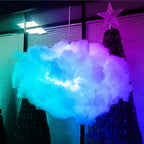 RGB Thundercloud LED Light used on a desk setup, alternate view